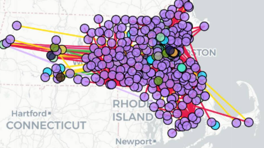 BDS Map - Massachusetts Jewish Institutions